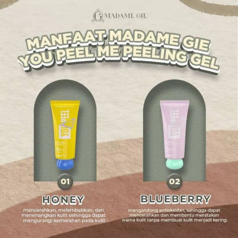 `ღ´ PHINKL `ღ´Madame Gie Peeling gel eksfoliasi kulit wajah leher badan peel off