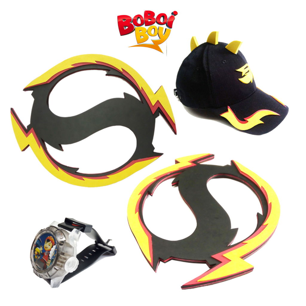 TOPI + JAM PROYEKTOR + PEDANG BOBOIBOY BLAZE