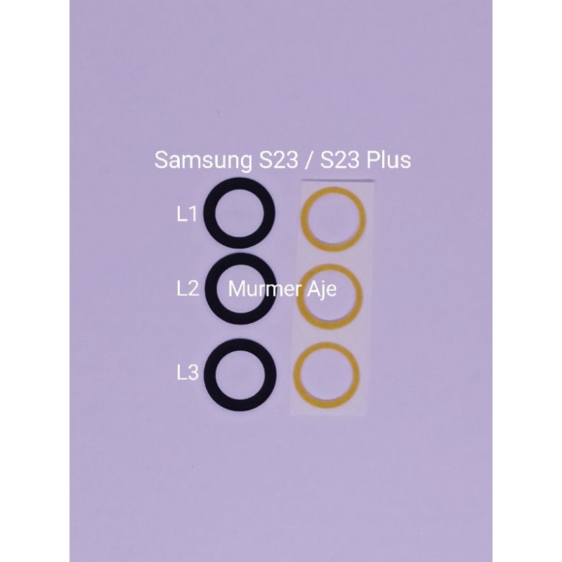 Lensa camera kaca kamera belakang samsung s23 S23 Plus oem
