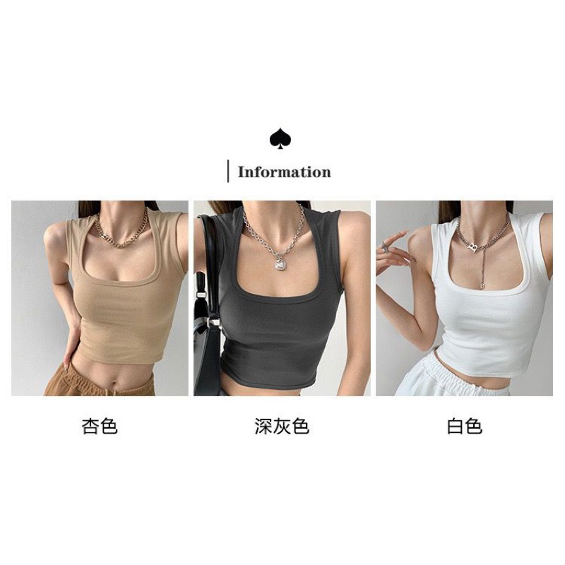 Feminin Crop Tank Top Bra (T86) Atasan Wanita Tanktop Basic Elastis Bahan Premium Busa Import 100%