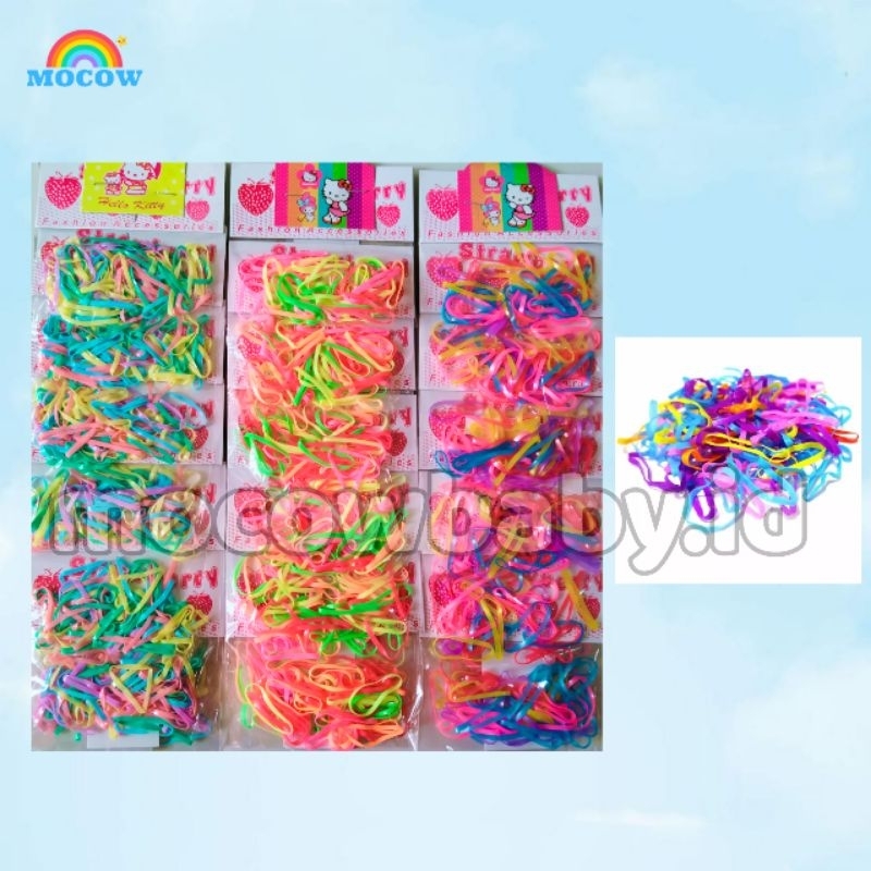 Karet rambut anak warna warni