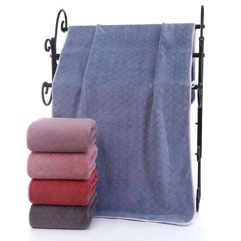 Handuk Mandi Dewasa Tebal Microfiber uk 85x170 70x140 Handuk Lembut Daya Serap Tinggi