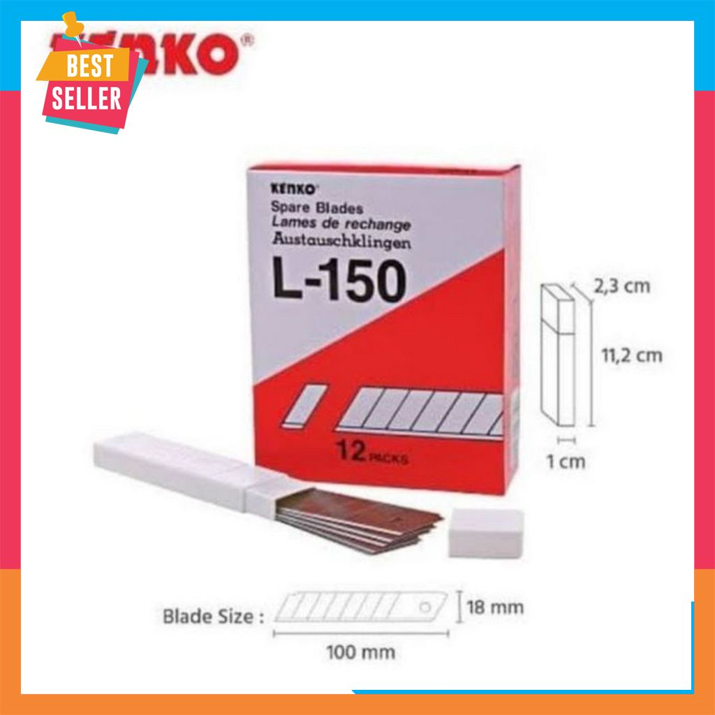 

ISI PISAU CUTTER KENKO L 150 HARGA PERPACK