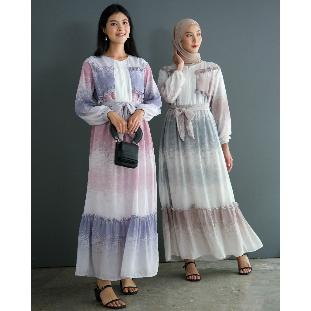 Myrubylicious SALME MAXI DRESS KODE 1925  | DRESS | DRESS WANITA | DRESS MOTIF | BAJU MUSLIMAH