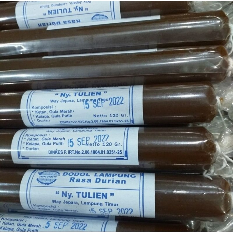 

dodol rasa durian panjang 125gr ny tulien,dodol lampung rasa durian legit manis