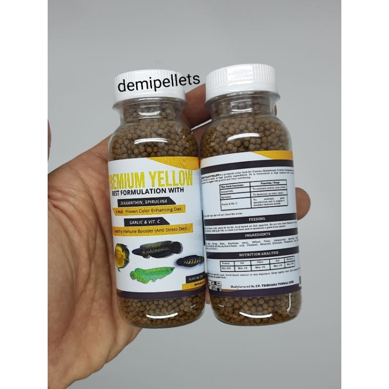 Pelet PREMIUM YELLOW kemasan botol isi 60 Gram