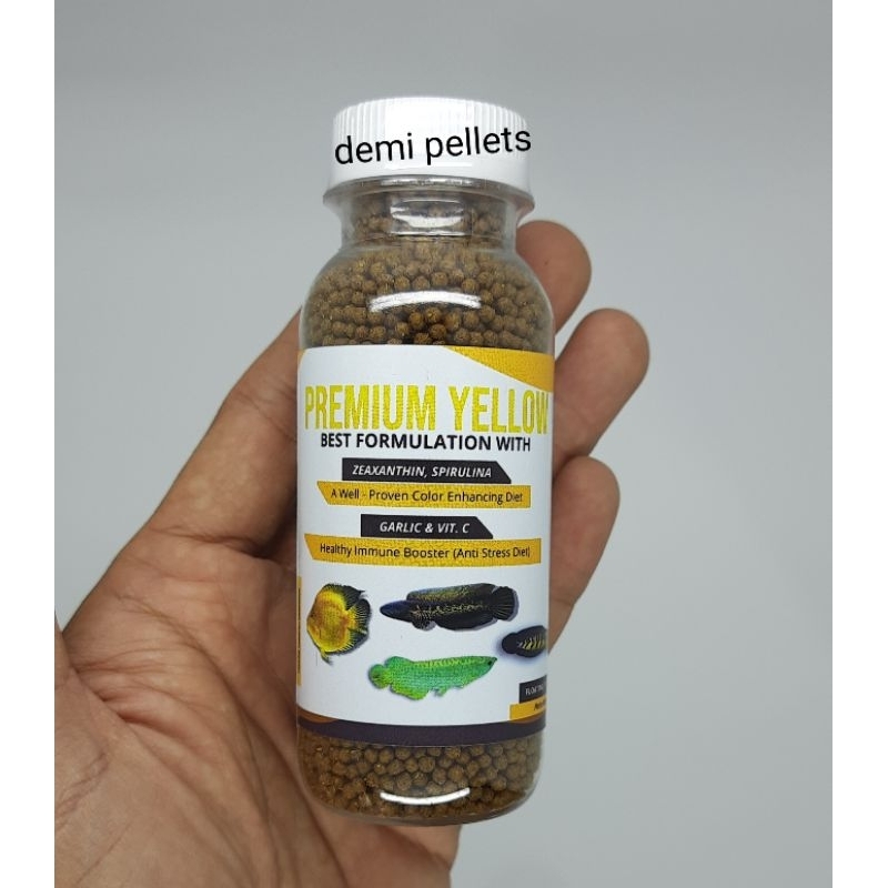 Pelet PREMIUM YELLOW kemasan botol isi 60 Gram