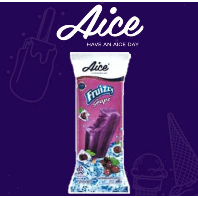 

Ice Cream AICE Fruizzy Grape Tangerang Murah KHUSUS INSTAN