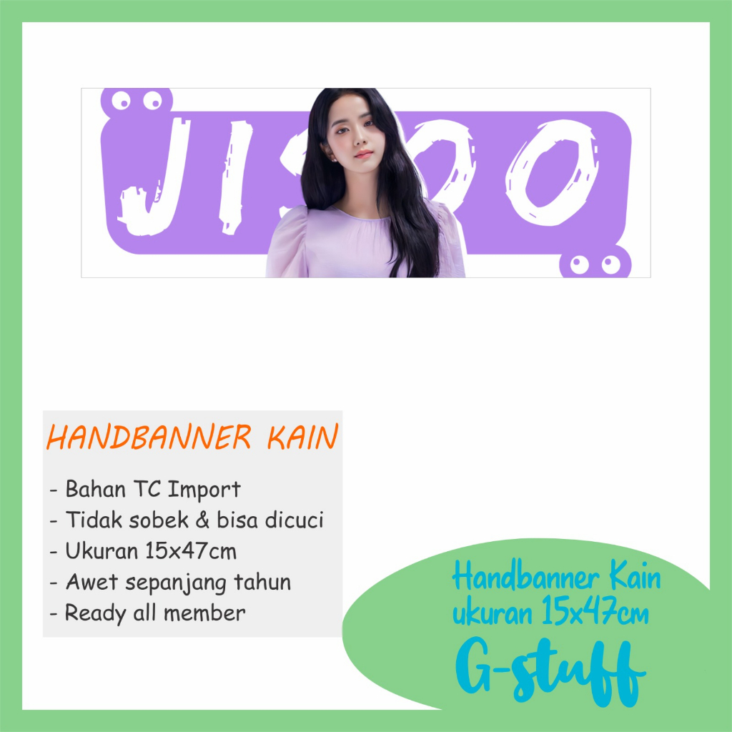 SLOGAN HANDBANNER KAIN BLACKPINK