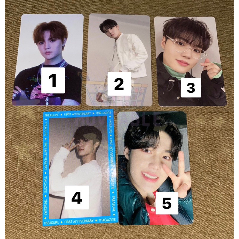 pc photocard doyoung dobby treasure ygtag pob weverse first anniversary magazine fansign fs offline 