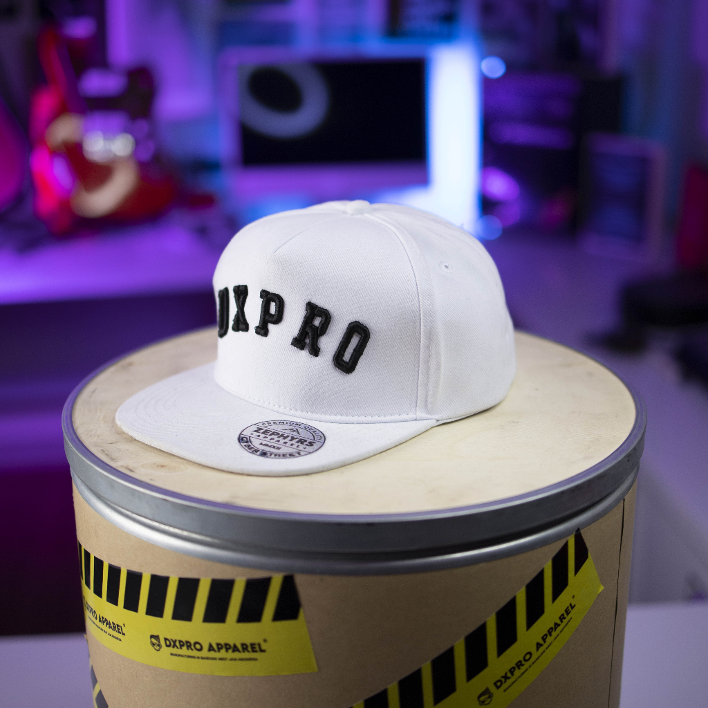 TOPI SNAPBACK ORIGINAL DXPRO APPAREL SERIES WHITE