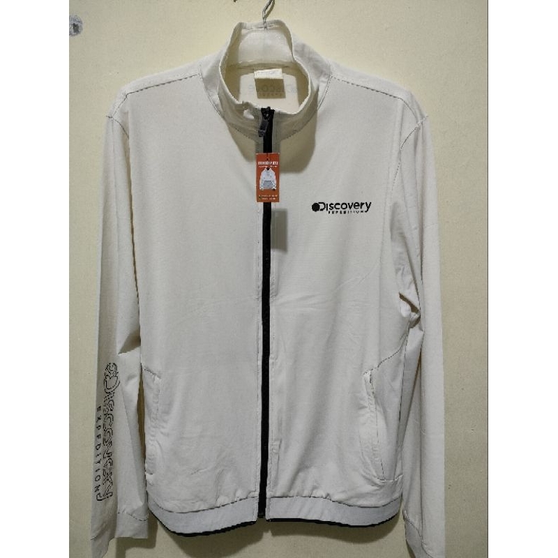 JAKET DISCOVERY PUTIH PRIA WANITA