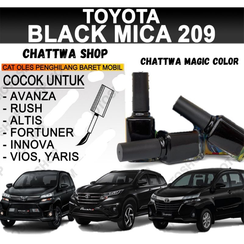 Cat Oles Toyota Black Mica 209 Penghilang Baret Mobil Lecet Gores Hitam Metalik Avanza Veloz Yaris