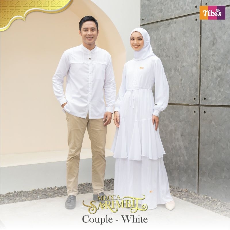 Sarimbit Mecca Nibras White Terbaru 2023 Terbaru sarimbit keluarga putih mecca 2023