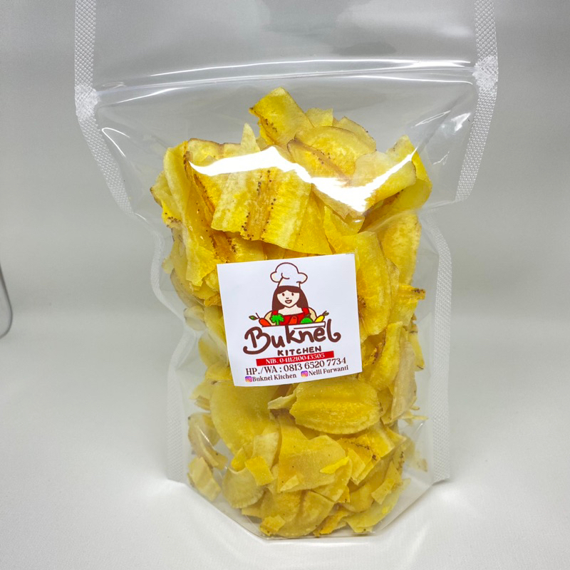 

Keripik Pisang Gurih Asin Original - 500 Gr