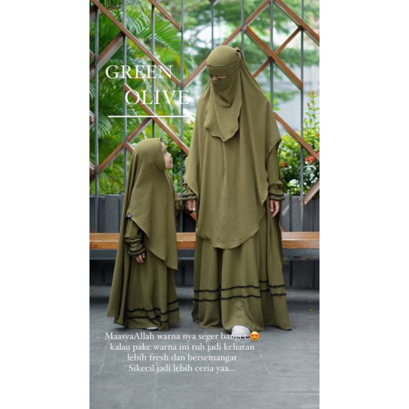 Gamis Marsha Eid Series Mom and Kids by Ummah