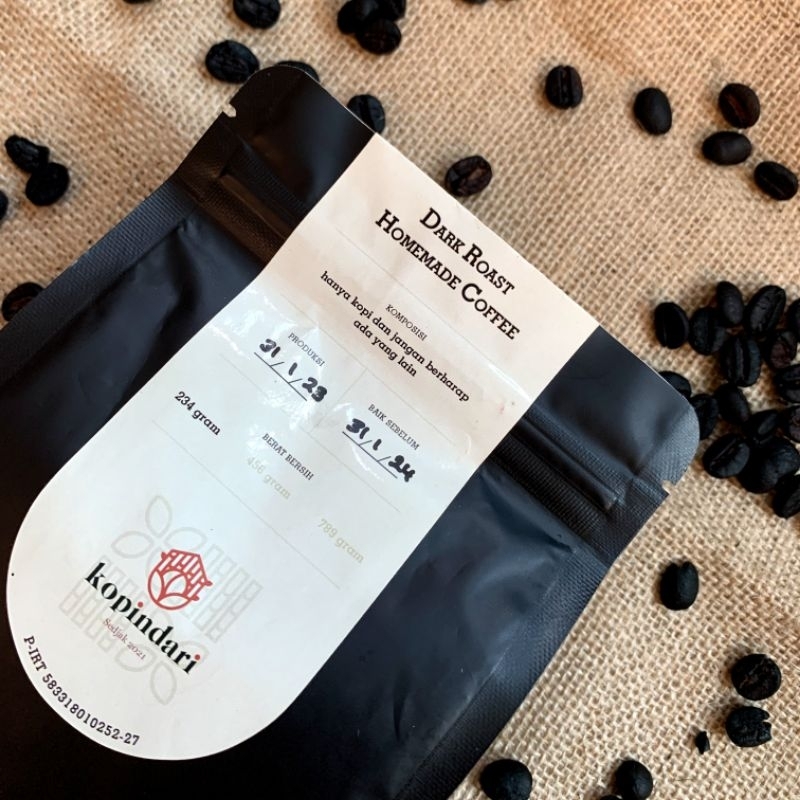 

Kopi Bubuk Murni Robusta Tradisional Kopindari 234 Gram