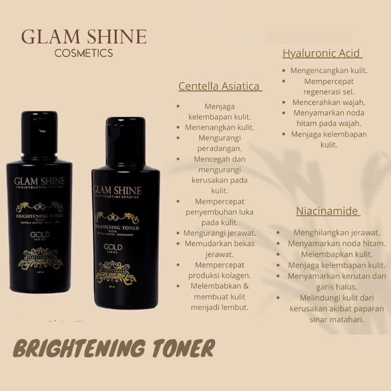 TONER GLAMSHINE GOLD SERIES