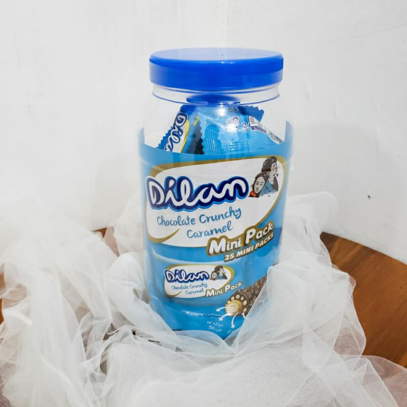 GROSIR Dilan Chocolate Crunchy Caramel TOPLES | Minipack isi 25pcs | TERMURAH | Garuda Food | Jajan 