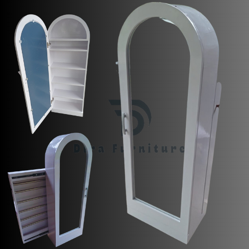 LEMARI HIJAB KEKINIAN / LEMARI KACA / LEMARI HIJAB GANTUNG MINIMALIS / ALMARI HIJAB MINIMALIS DUCO P