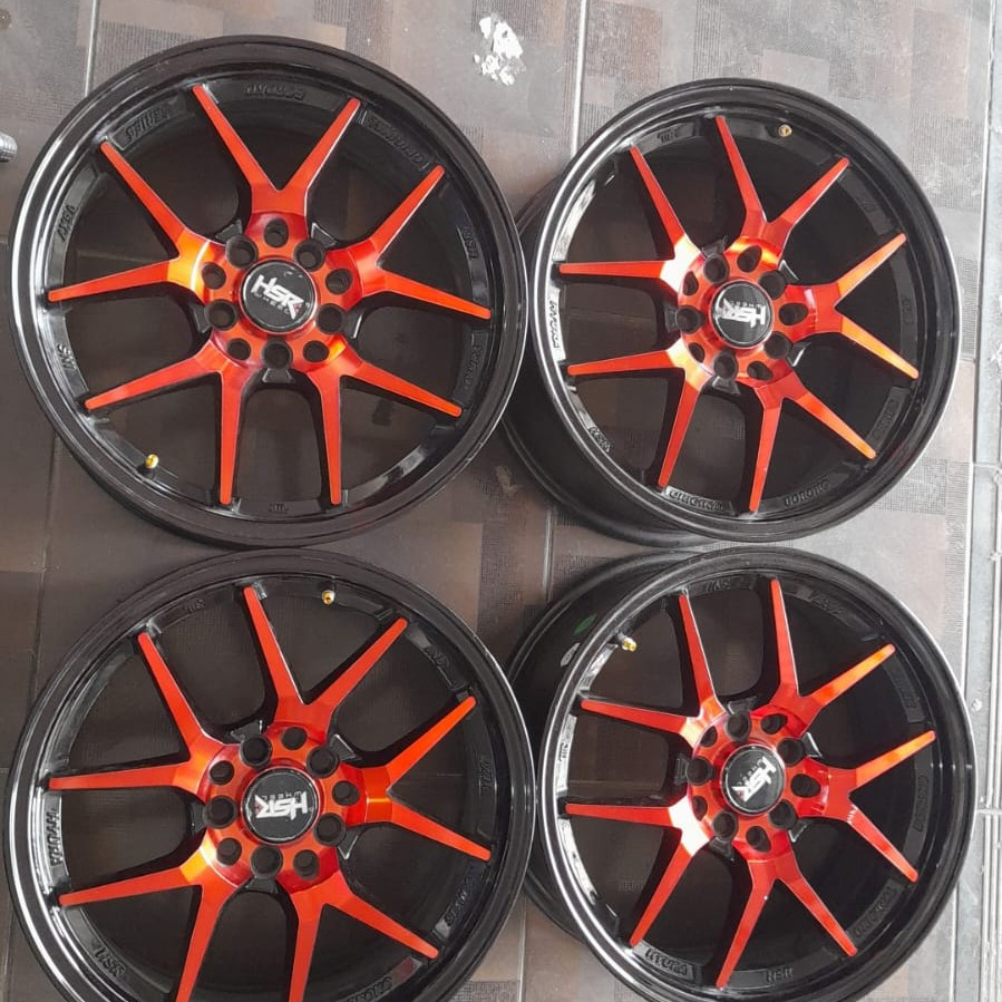 Velg Mobil Bekas Ring 16 HYURA BOROKO HSR R16 Lebar 7 Lubang 5 Offset 42