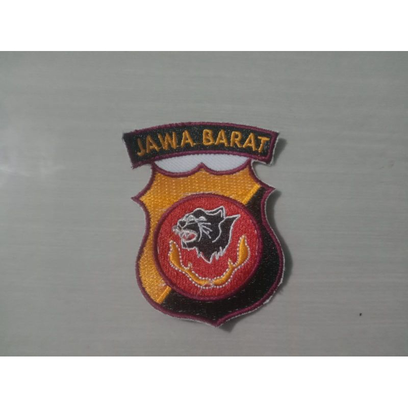 LOGO POLDA JAWA BARAT || LOGO POLDA JABAR || LOGO BORDIR || BORDIR KOMPUTER