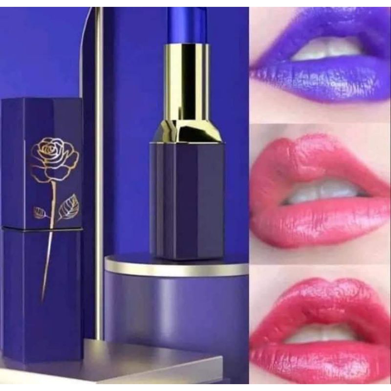 LIPSTIK LESSXCOCO BLUE/BERUBAH WARNA PINK ALAMI