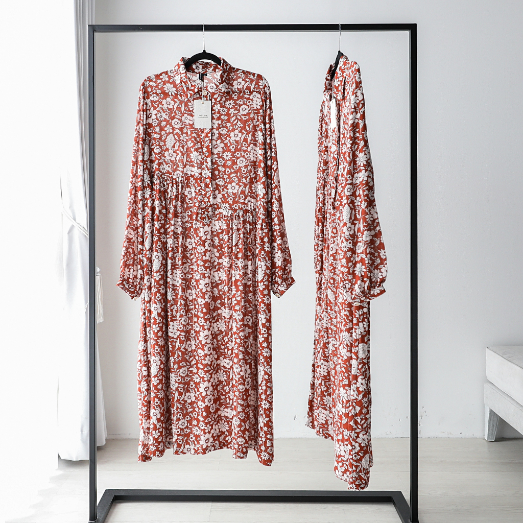 LOILOK - Chani Tunik MOTIF BUNGA LENGAN PANJANG TUNIK WANITA