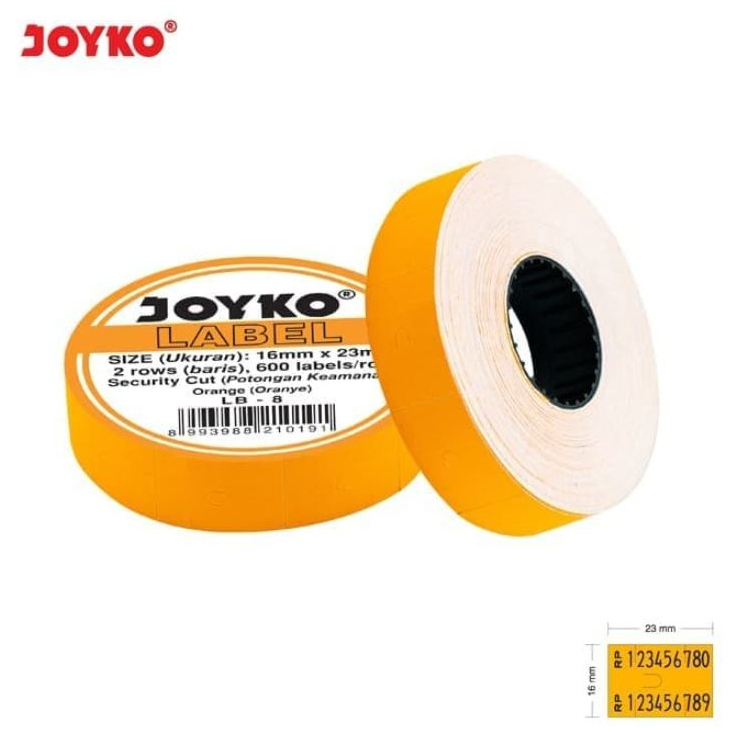 

Kertas Label Harga Price Label Roll Joyko 2 Baris Orange Oranye LB 8 LB-8