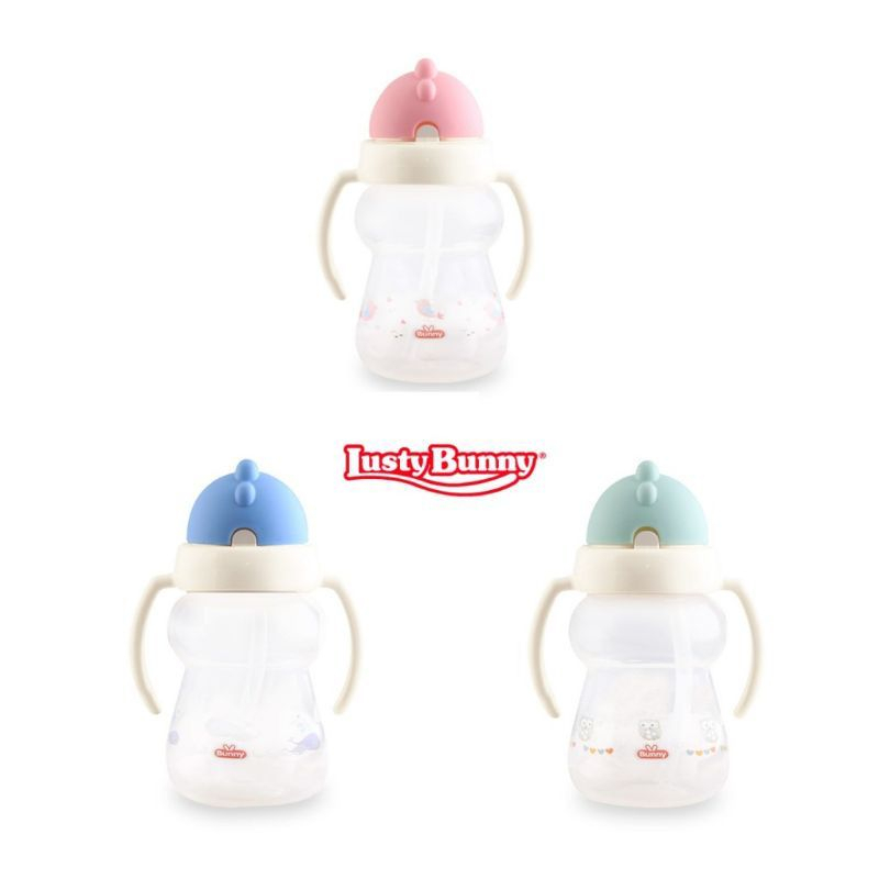 Lusty Bunny Training Cup With Straw Botol Minum Sedotan (ADG005 180ml - ADG007 240ml)