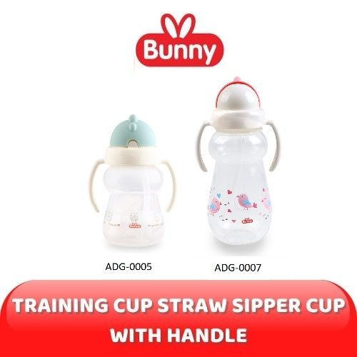 Lusty Bunny Training Cup With Straw Botol Minum Sedotan (ADG005 180ml - ADG007 240ml)