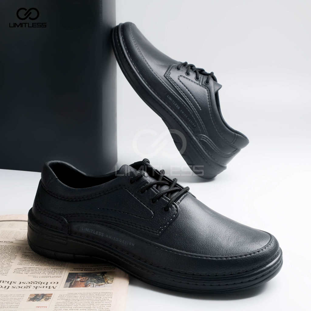 Sepatu Pria Pantofel Trendy Bertali Fashion Casual Sepatu Fantofel Cowok CRUZZ Formal Shoes Terbaru Premium