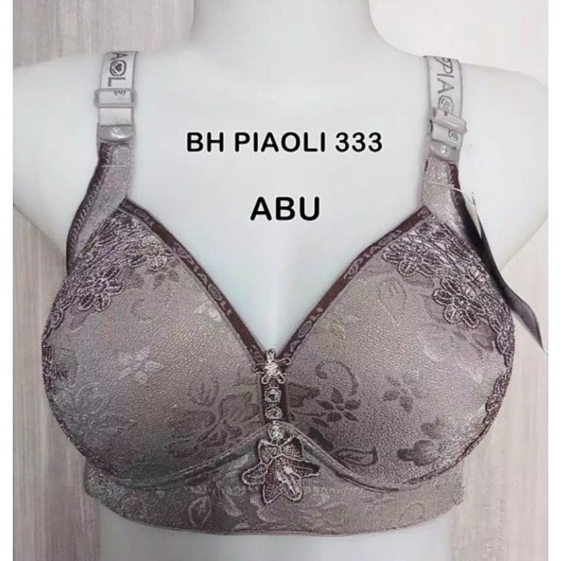 Bra/BH Piaoli PL333 Renda Tanpa Kawat Busa Standar Kait 3 | Bra Wanita Piaoli 333