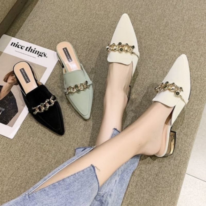 Sandal wanita import pesta F21077