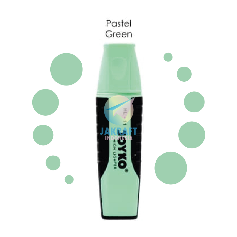 

(1 Pcs) Highlighter Marker JOYKO HL-11 Warna Hijau Green Pastel