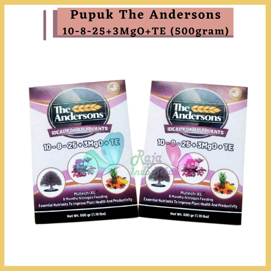 Pupuk Slow Release The Andersons 10-8-25+3MgO+TE untuk Pertumbuhan Tanaman Kemasan Pabrik 500gram