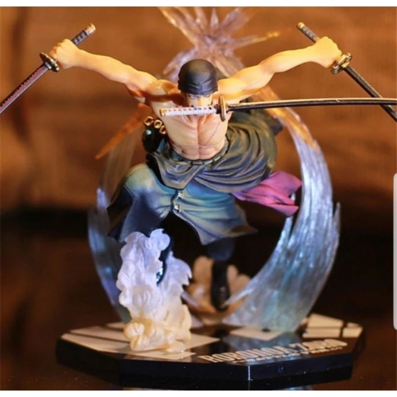 SALE  MINIATUR ONE PIECE RORONOA ZORO BATTLE VER