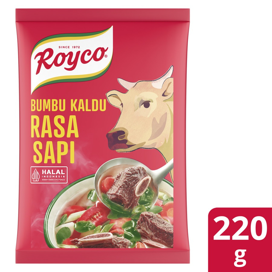 ROYCO KALDU SAPI 220GR BUMBU PENYEDAP RASA MAKANAN BEEF BROTH