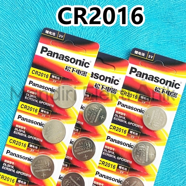 Baterai CR2016 Panasonic Battery Batre Jam Tangan Panasonic 2016 3V Original Baterai Kancing Panasonic 2016