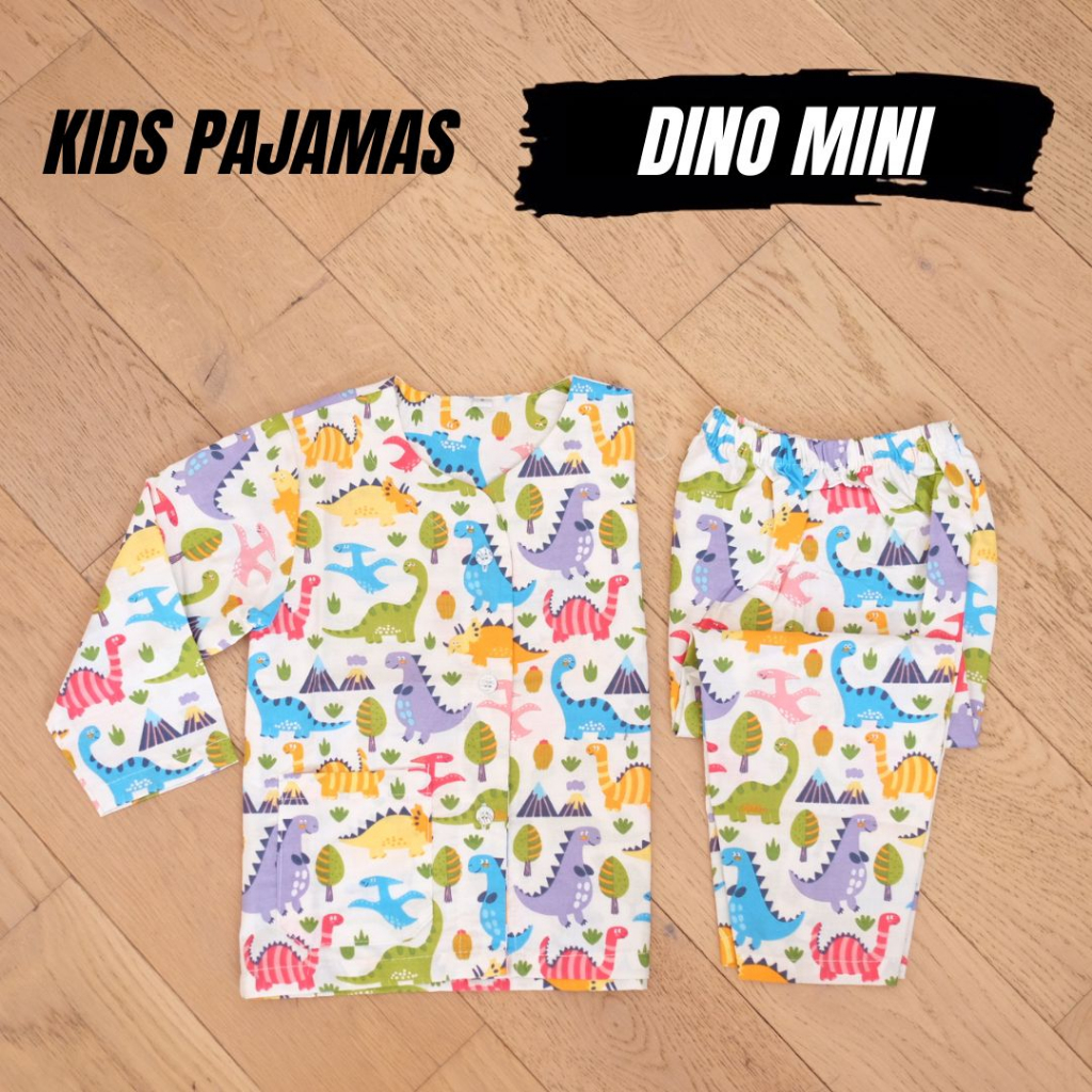 PIYAMA ANAK 1-3 TAHUN / Katun Laki Laki Perempuan / Pajamas Bobo Cewe Cowo / Atasan Tangan Panjang Boy Girl UNISEX Animal