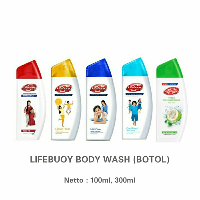 LIFEBUOY Sabun Cair 100ml, 300ml