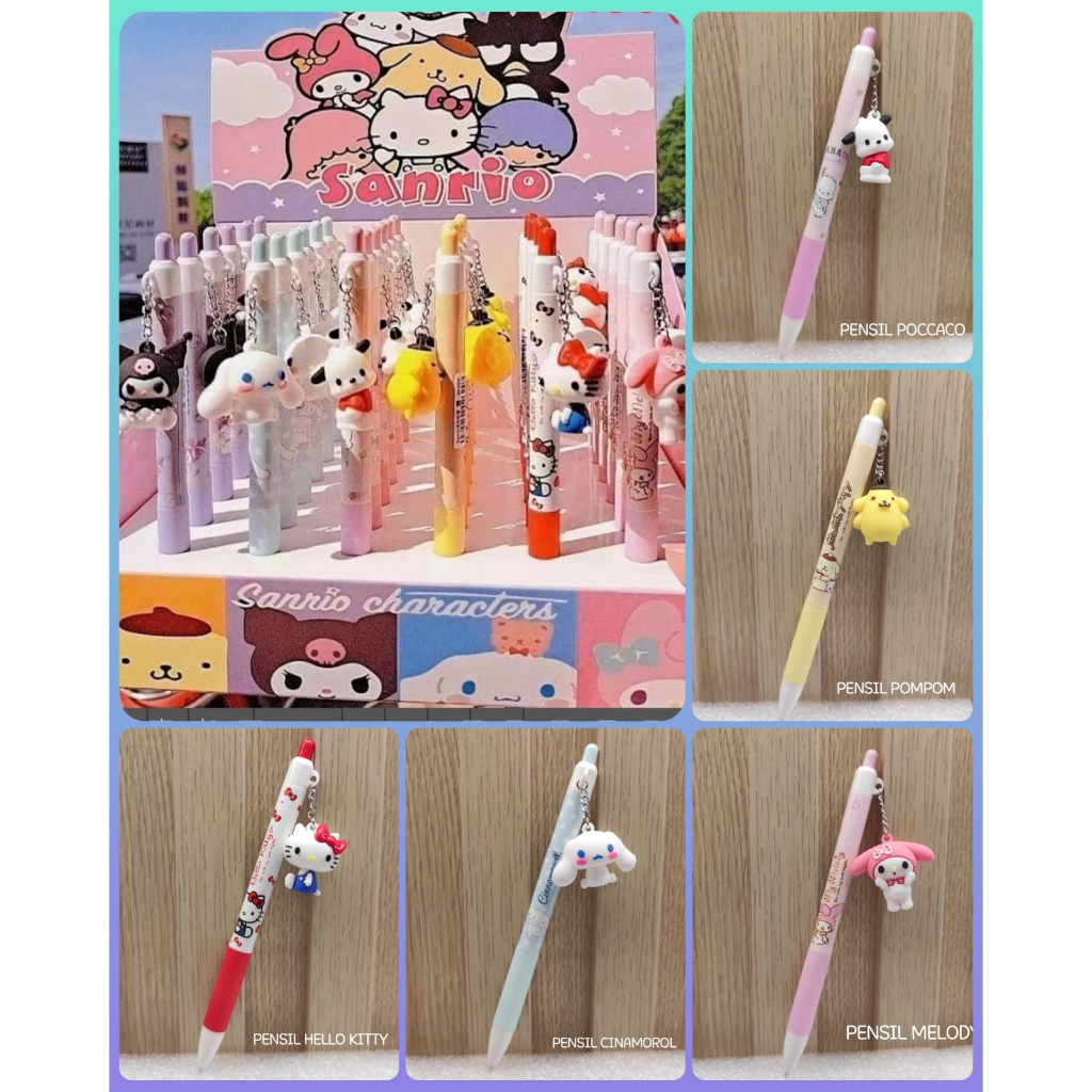 

HS- PENSIL MEKANIK SANRIO GANTUNG | PENSIL MEKANIK LUCU | PENSIL CETEK | ALAT TULIS SEKOLAH | PENSIL UNIK | PENSIL SEKOLAH | PENSIL KARAKTER