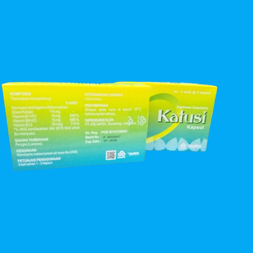 KATUSI KAPLET PER BOX ISI 5 STRIP (PELANCAR ASI)