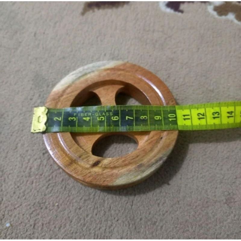 Gulungan senar bahan kayu jati kuat ringan