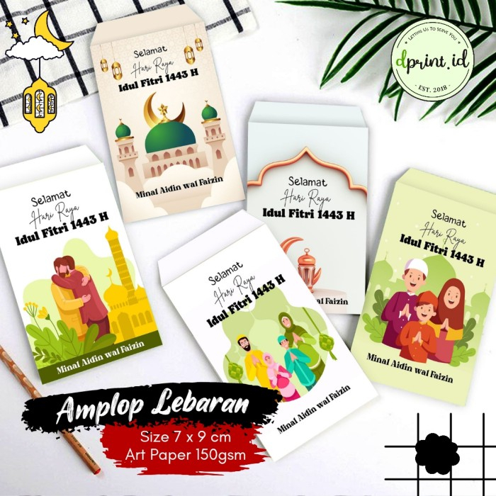 

Amplop Lebaran Angpao Idul Fitri Custom per pack