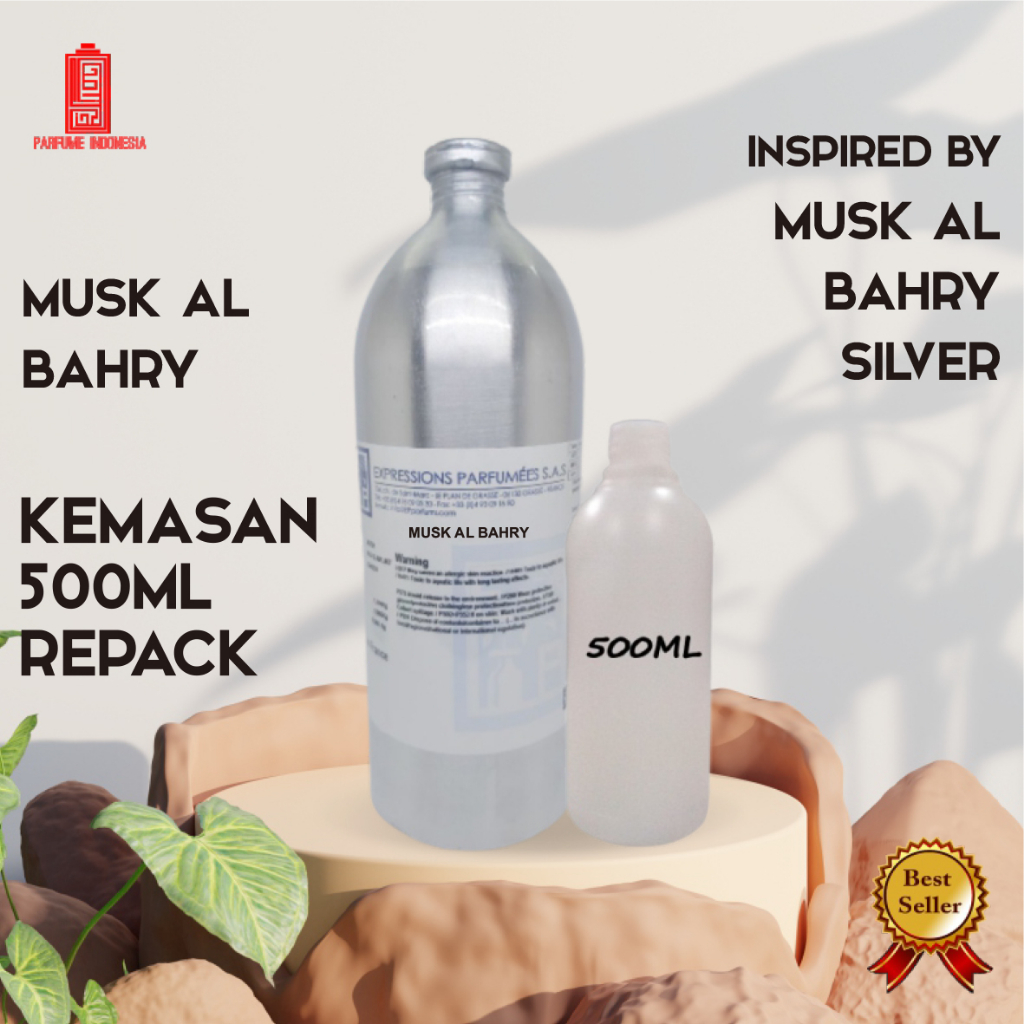 bibit parfum murni MUSK AL BAHRY SILVER  EP 500ML