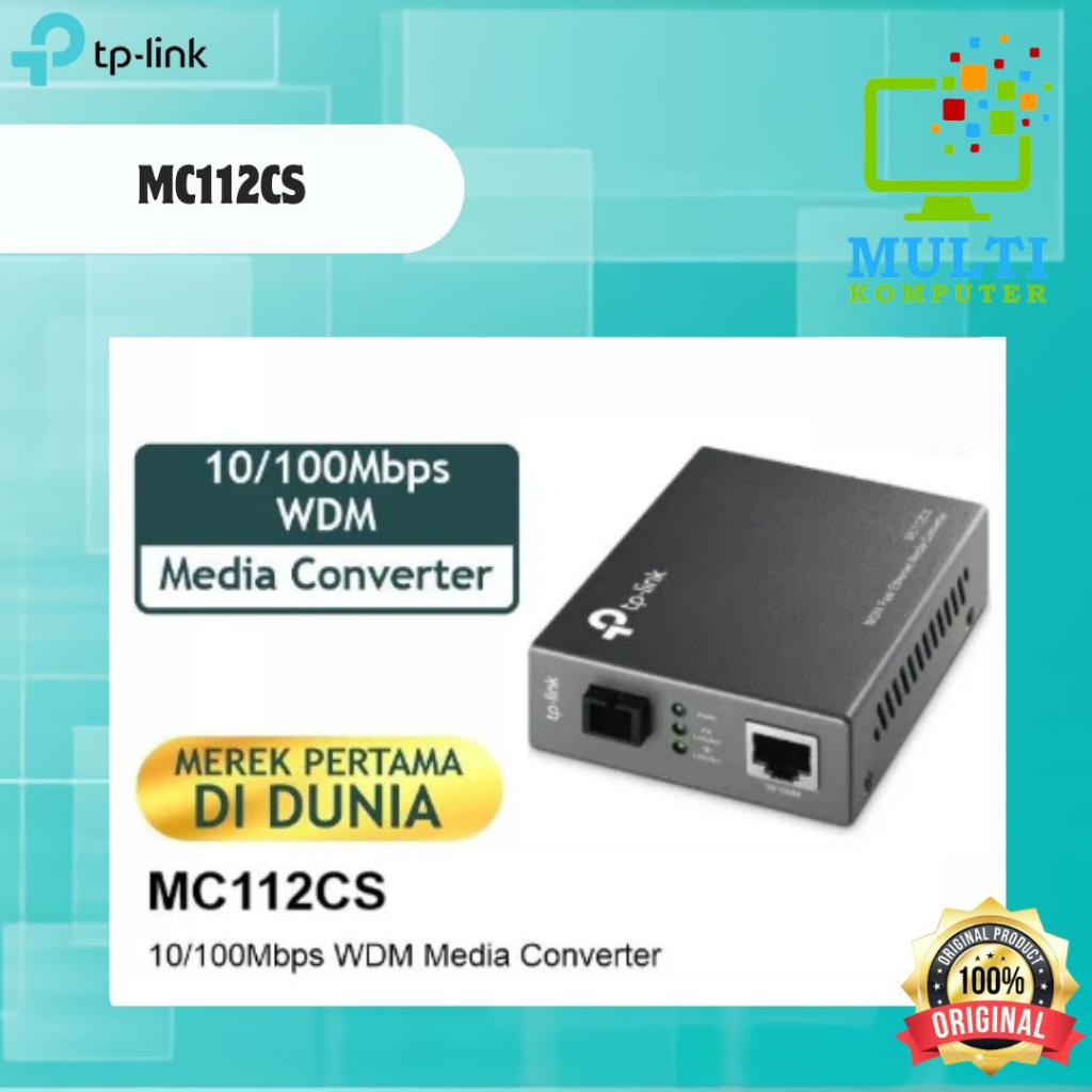 TPLINK TL- MC112CS 10/100Mbps WDM Media Converter