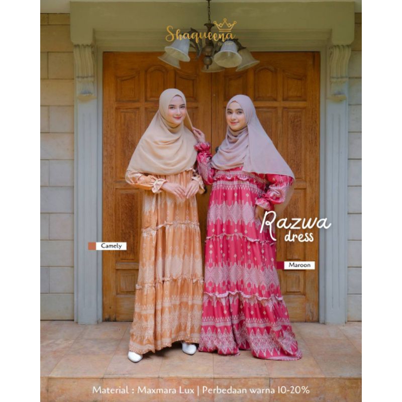 Razwa Dress by Shaqueena | Gamis lebaran
