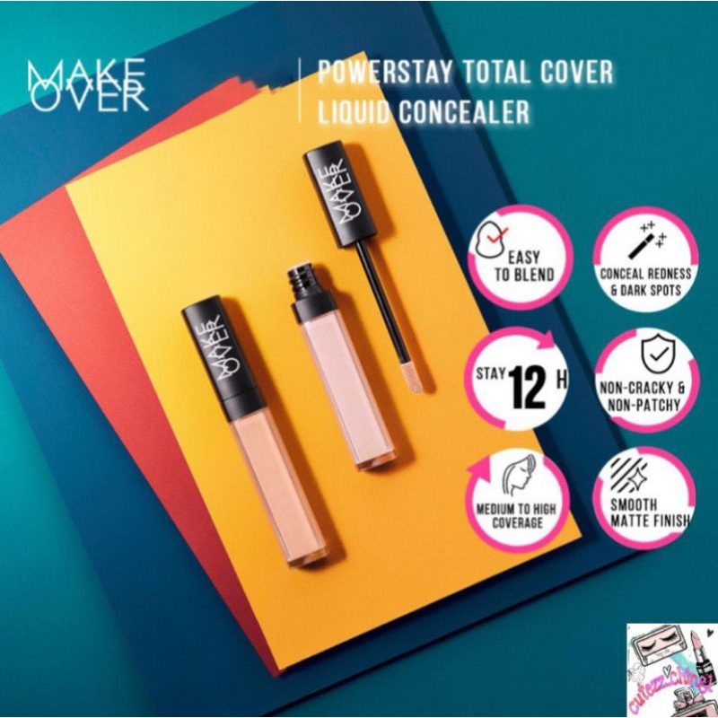 ☃️Cutezz_Ching1☃️MAKE OVER Powerstay Total Cover Liquid Concealer 6.5 ml - Concealer Liquid