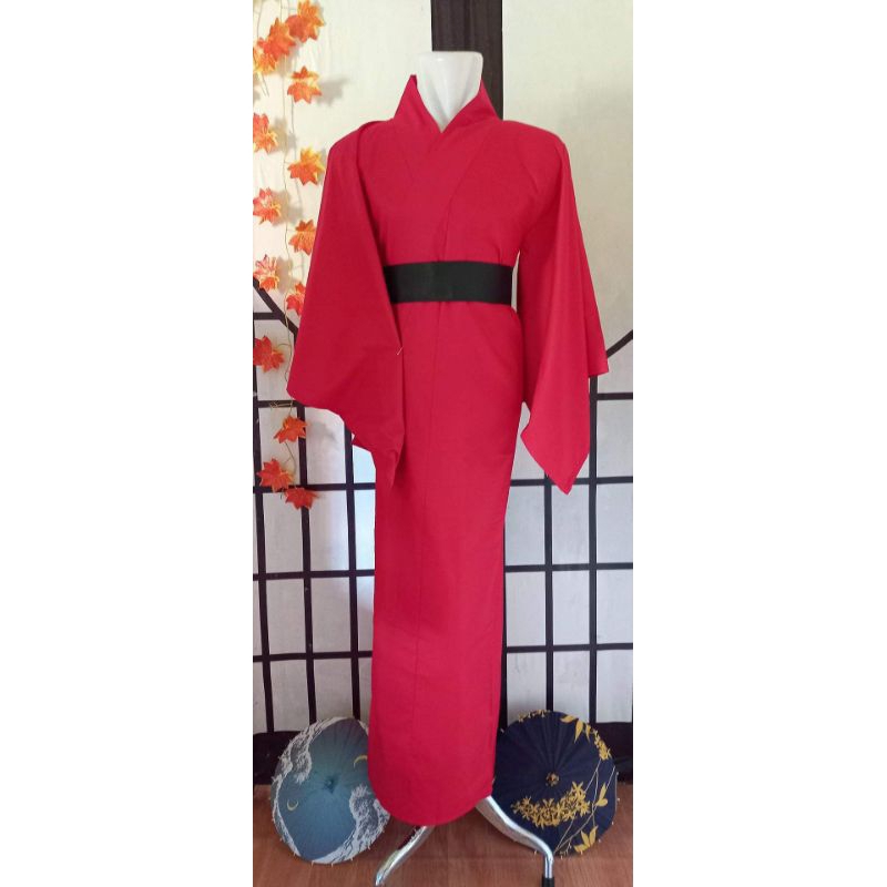 Yukata kimono jepang pria dewasa+obi size S.M.L.XL